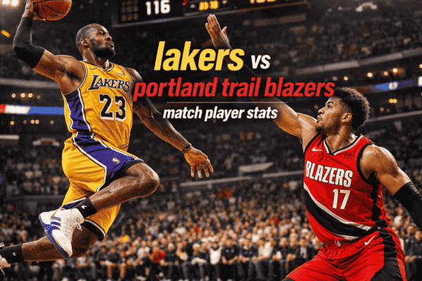 lakers vs portland trail blazers match player stats