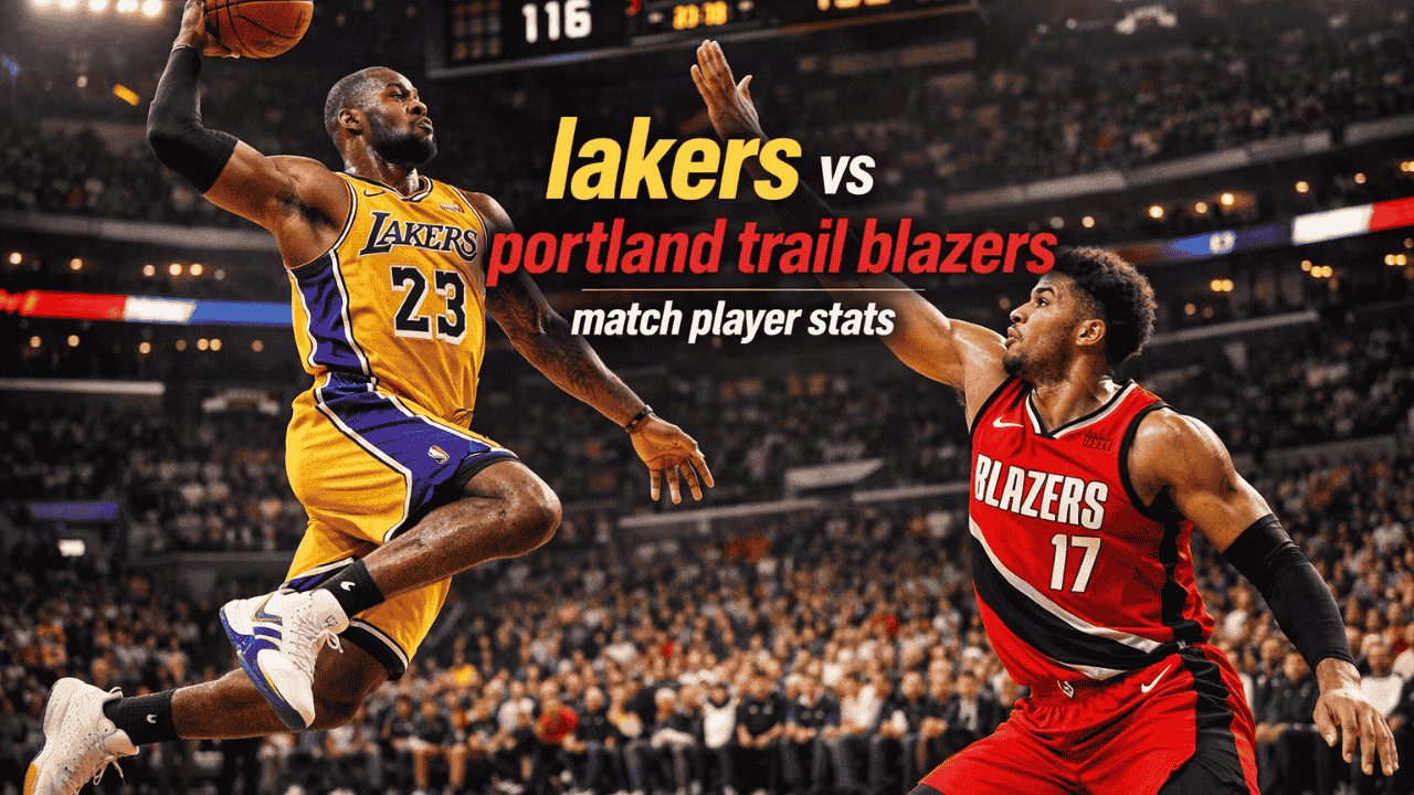 lakers vs portland trail blazers match player stats