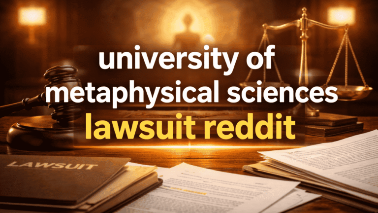 university of metaphysical sciences lawsuit reddit: what the legal battle was really about and why people are still searching