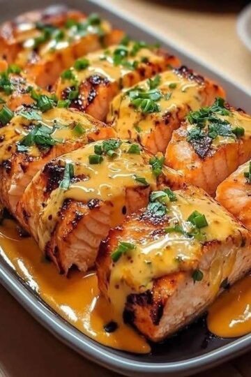 Air Fryer Bang Bang Salmon Bites