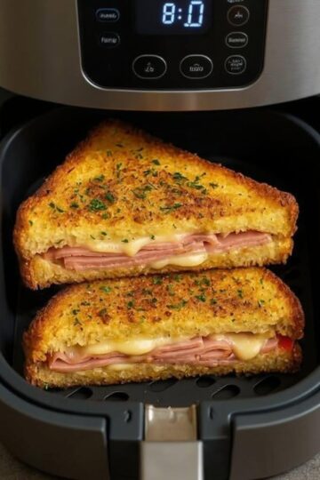 Cheesy Ham and Caramelized Onion Melt