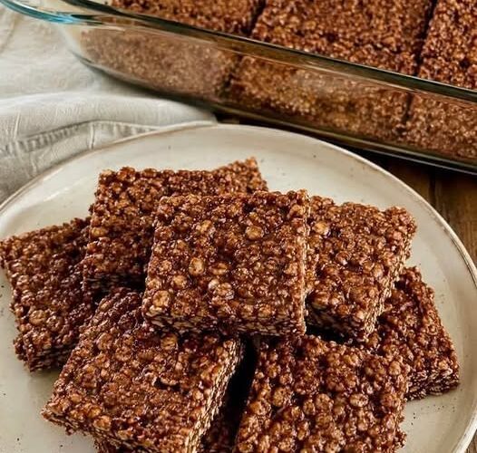 Chocolate Crispy Oat Bars