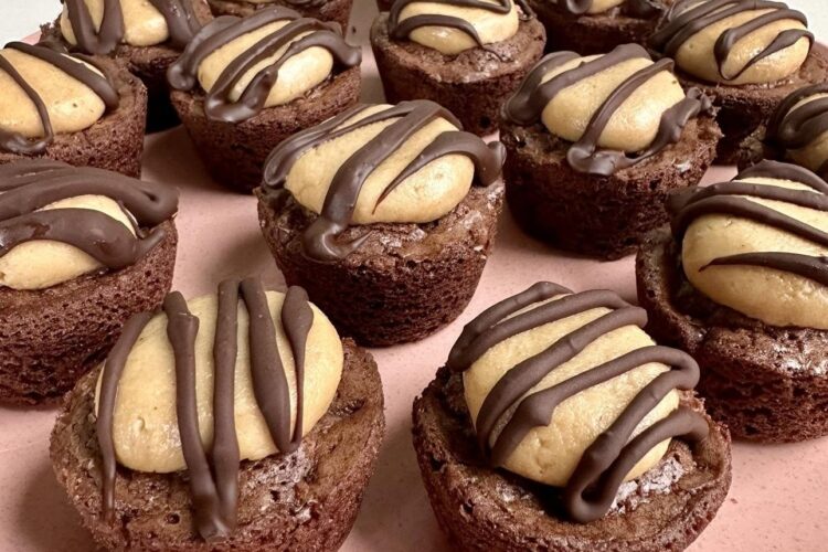 Chocolate Peanut Butter Brownie Bites