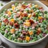 Creamy Bacon Pea Salad