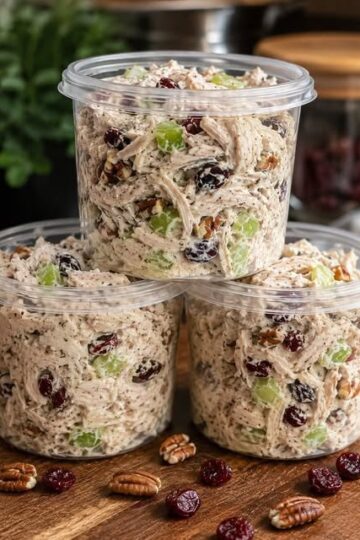 Creamy Cranberry Pecan Chicken Salad