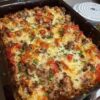 Loaded Philly Cheesesteak Casserole
